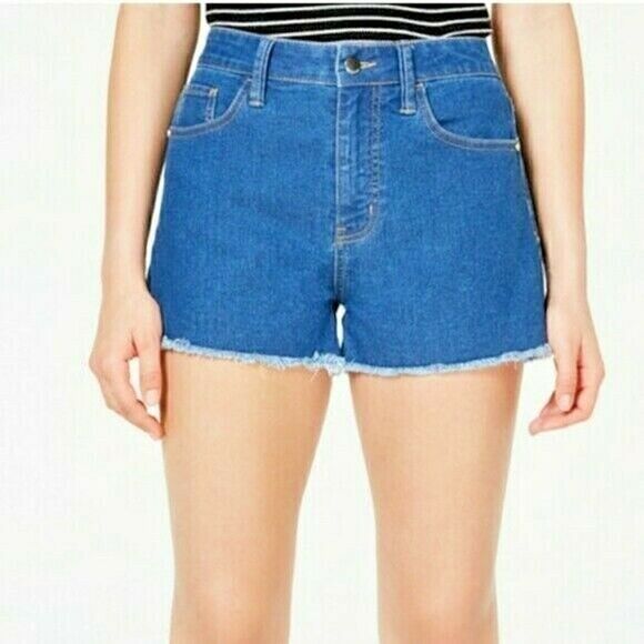 Tinseltown Pants - TINSELTOWN JUNIOR FRAYED DENIM SHORTS